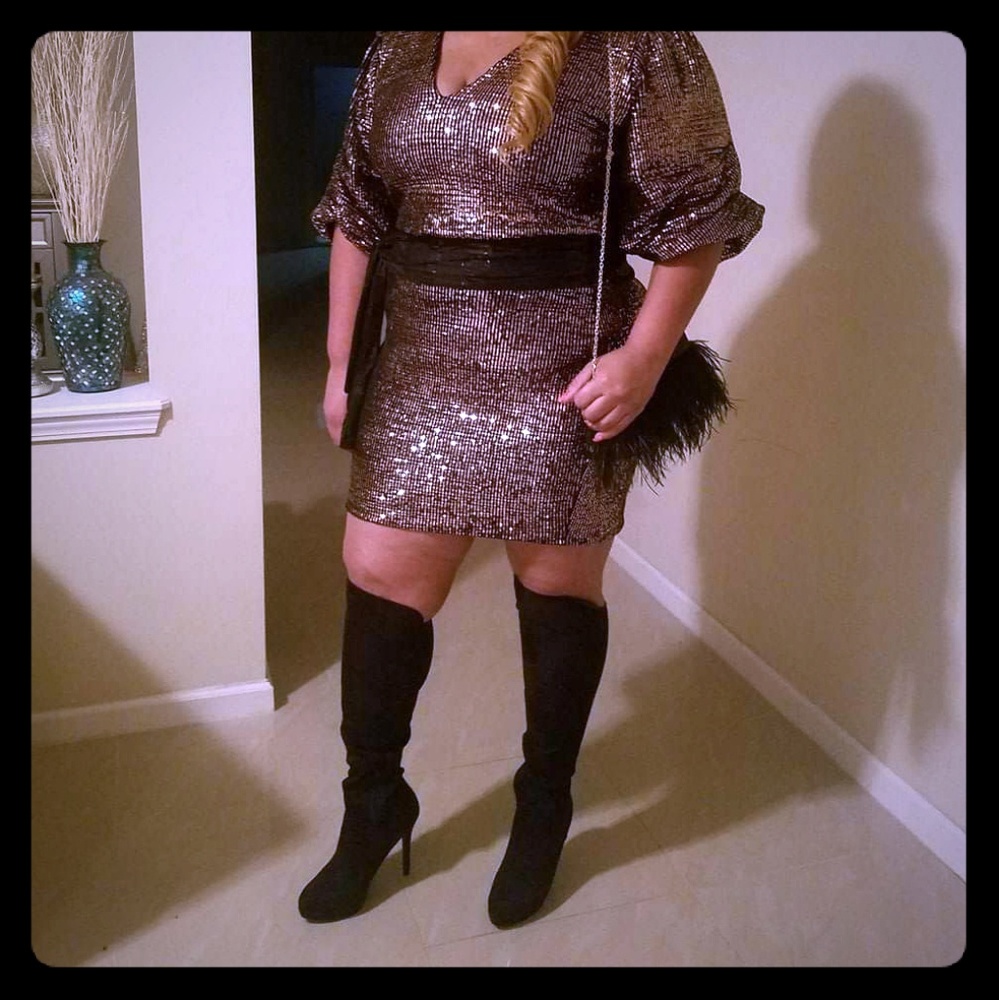 Sequin skirt set